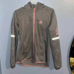 Gray and Pink Reebok Jacket